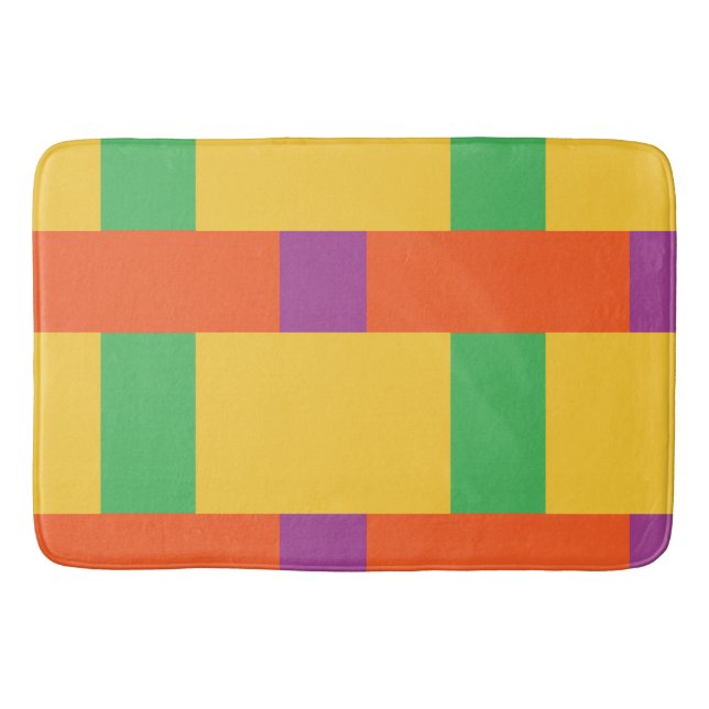 Tapete De Banheiro Blocos de cores (Frente)