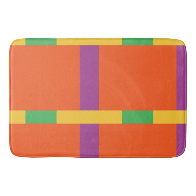 Tapete De Banheiro Blocos de cores (Frente)