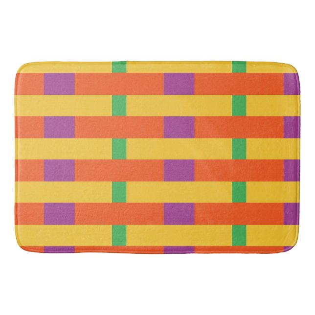 Tapete De Banheiro Blocos de cores (Frente)