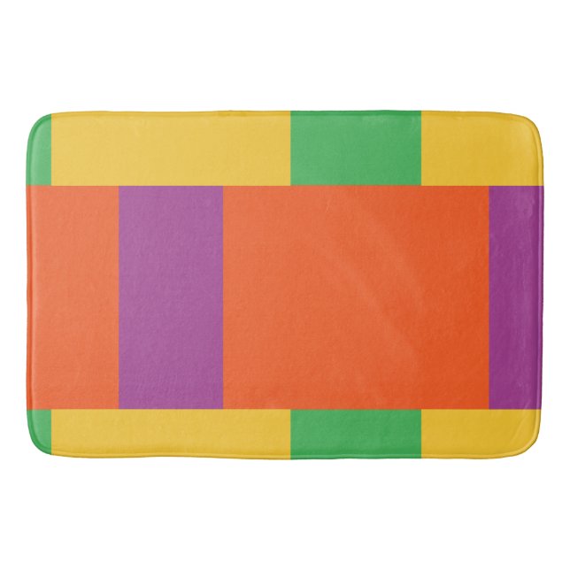 Tapete De Banheiro Blocos de cores (Frente)