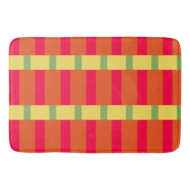 Tapete De Banheiro Blocos de cores 3 (Frente)