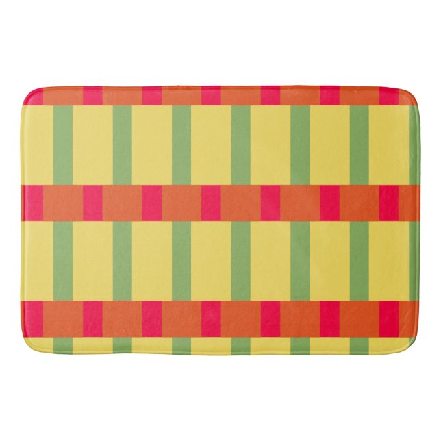 Tapete De Banheiro Blocos de cores 3 (Frente)