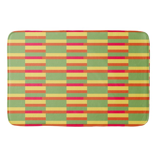 Tapete De Banheiro Blocos de cores 3 (Frente)