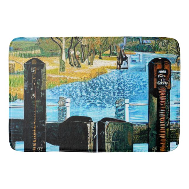 TAPETE DE BANHEIRO BLOQUEIO DE NARROWBOAT (Frente)