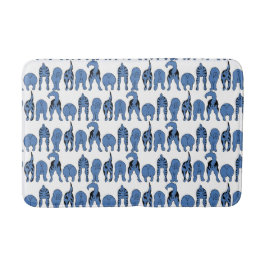 Tapete De Banheiro Blue Dog Butts Pattern