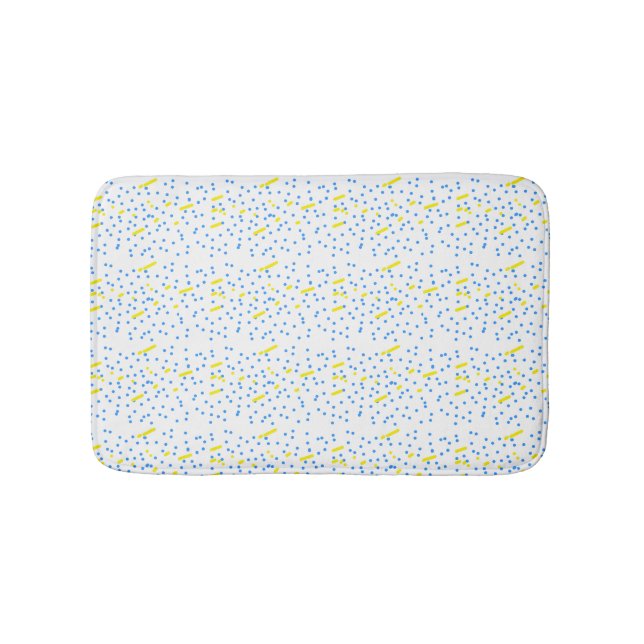 Tapete De Banheiro Blue Dots Meteor Shower  (frente)