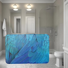 Tapete De Banheiro Blue feathers
