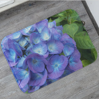 Tapete De Banheiro Blue Hydrangea Petals Floral