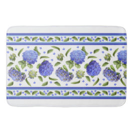 Tapete De Banheiro Blue Hydrangeas