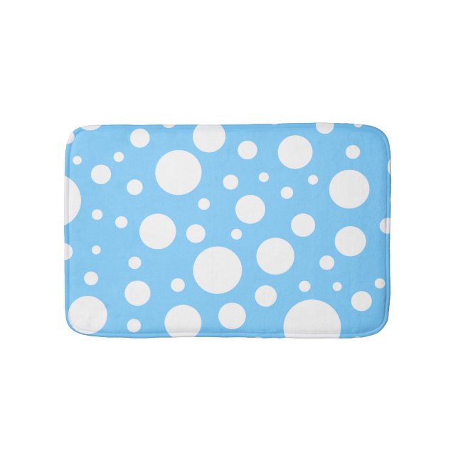Tapete De Banheiro Blue Spots Bath Mat (frente)