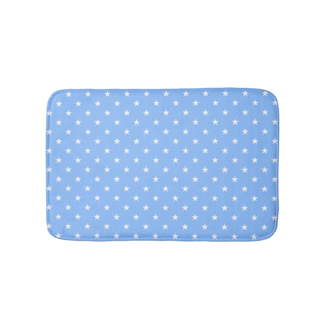 Tapete De Banheiro Blue Stars Bath Mat (frente)