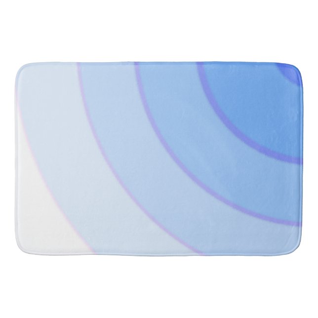 Tapete De Banheiro Blue Swirls Bath Mat (Frente)