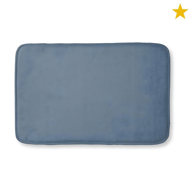 Tapete De Banheiro Blue Teal Monogram Watercolor Geometric Pattern  (Criador carregado)