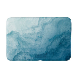 Tapete De Banheiro Blue Tranquil Ocean Ondas Natureza Abstrato Art