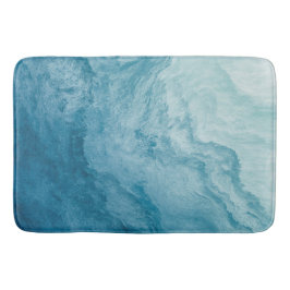 Tapete De Banheiro Blue Tranquil Ocean Ondas Natureza Abstrato Art