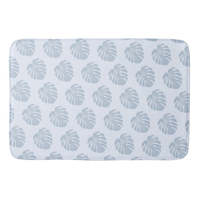 Tapete De Banheiro Blue Tropical Bath Mat (Frente)