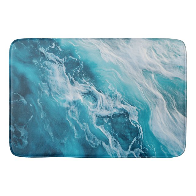 Tapete De Banheiro Blue Watts Bath Mat (Frente)