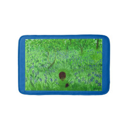 Tapete De Banheiro Bluebell Woodland Hedghogs