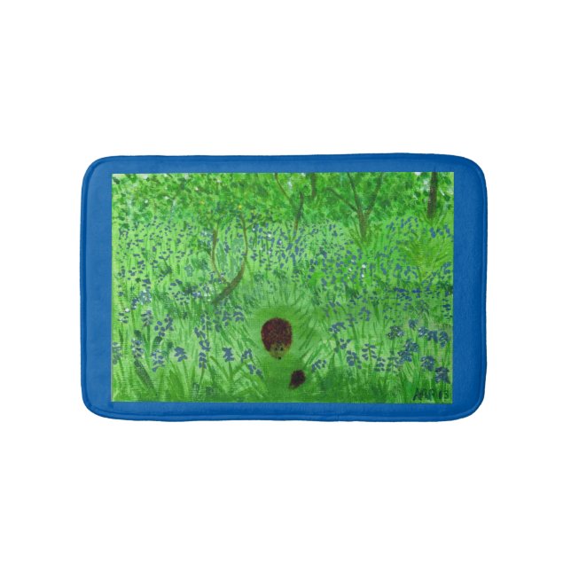 Tapete De Banheiro Bluebell Woodland Hedghogs (frente)