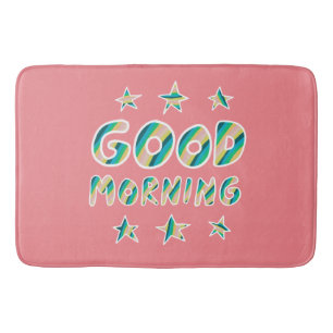 Tapete De Banheiro BOA MANHÃ Legal e divertidas 