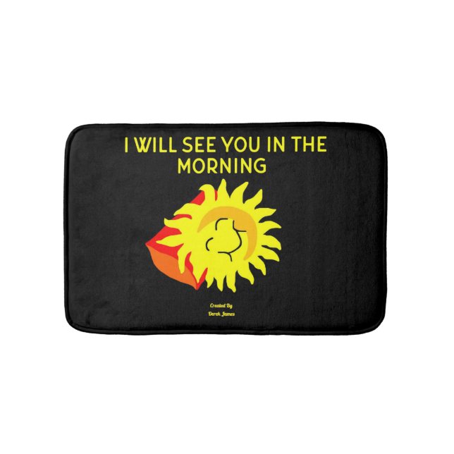 Tapete De Banheiro Boa Noite Sun Small Bath Mat (frente)