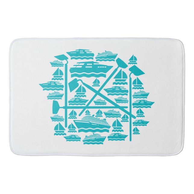 Tapete De Banheiro Boats & Hoes (Frente)