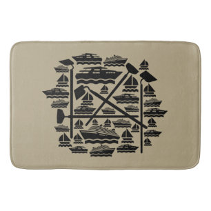 Tapete De Banheiro Boats & Hoes Bath Mat