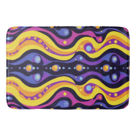 Tapete De Banheiro Boho Abstrato colorido 10