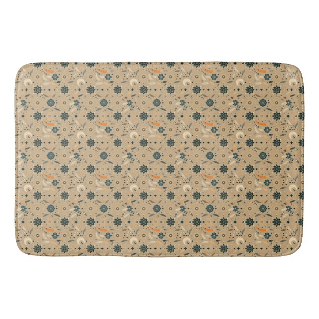 Tapete De Banheiro Boho Chic Bath Mat - Cozy, Na moda e Absorvente (Frente)