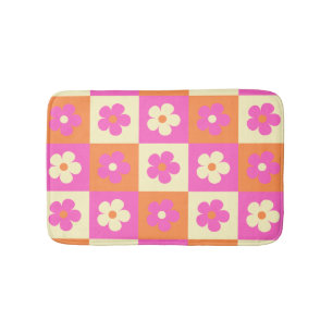 Tapete De Banheiro Boho Chic Colorful Floral Patterno Retro