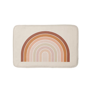 Tapete De Banheiro Boho Rainbow Beige Terracotta