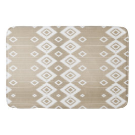 Tapete De Banheiro Boho Tribal Beige White Geométrico
