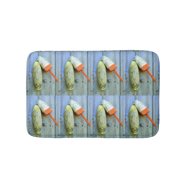 Tapete De Banheiro boias de lagosta de madeira (frente)