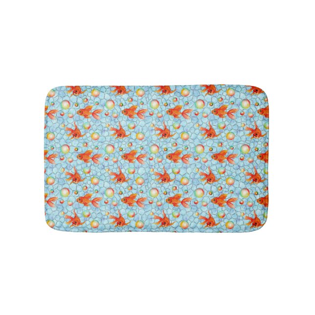 Tapete De Banheiro bolhas de ouro e sabão (frente)