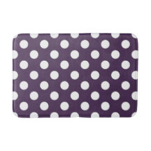 Bolinhas brancas em roxo de ameixa