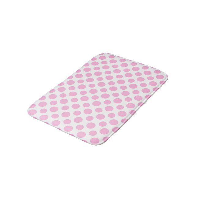 Tapete De Banheiro Bolinhas cor-de-rosa de Ombre (Angulado)