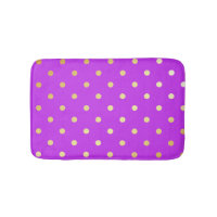 bolinhas elegantes do roxo do ouro do falso