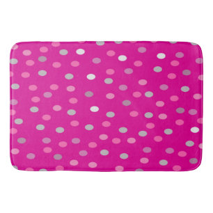 Tapete De Banheiro Bolinhas magenta