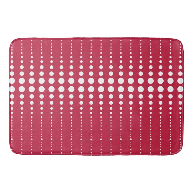 Tapete De Banheiro Bolinhas vermelha, bolinhas, retrorreflector, boli (Frente)