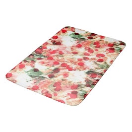 Tapete De Banheiro Bolinhas Vermelha Rosa Suja Grunge