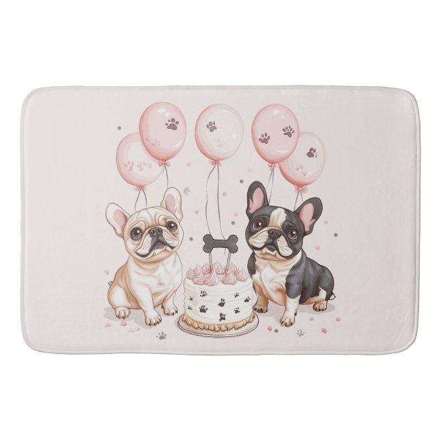 Tapete De Banheiro Bolo de Aniversário Francês (Frente)
