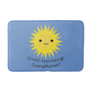 Tapete De Banheiro Bom Dia Sol Cute Kawaii