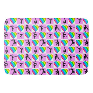 TAPETE DE BANHEIRO BONITO CORAÇÃO GINÁSTICA BATHMAT