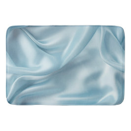 Tapete De Banheiro Bonito Feminina Light Blue Faux Satin