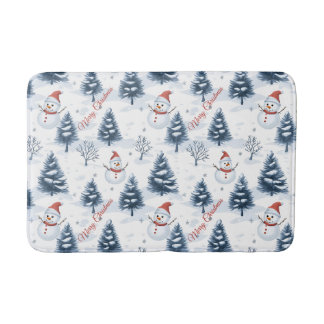 Tapete De Banheiro Bonito Neve E Árvores Neves Feliz Natal