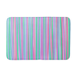 Tapete De Banheiro Bonito Pastéis - Listras Verticais