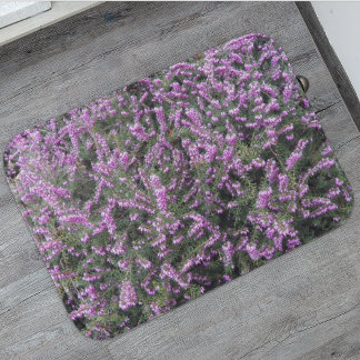 Tapete De Banheiro Bonito Purple Heather Floral