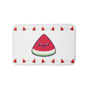 Tapete De Banheiro Bonito Sorriso Kawaii Watermelon