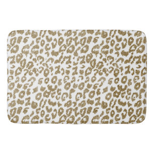 Tapete De Banheiro Bonito Trendy Leopard Imprima Literatura Dourada