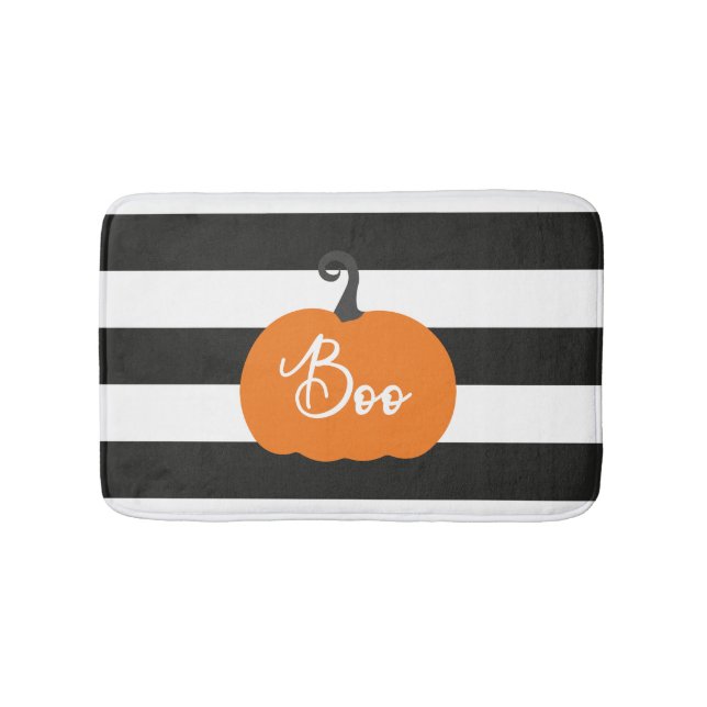 Tapete De Banheiro "Boo" Pumpkin Halloween (frente)